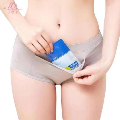 China New Round Antibacterial L-4XL Plus Size Women's Breathable Cotton Underwear Menstrual Period Panties for sale