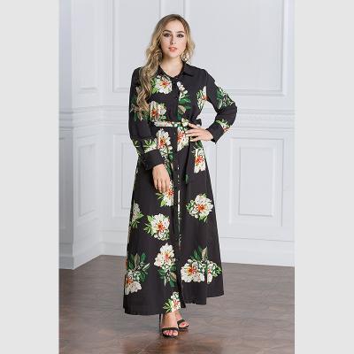 China Long Robe Hot Sale Vestidos De Fiesta Largos Elegantes Y Button Viable Women Dress Mexico Colombia Floral Plus Size Women's Dresses for sale