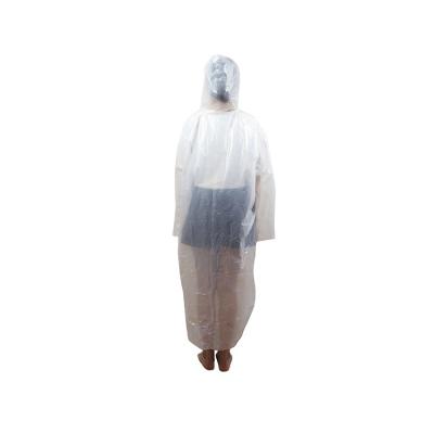 China Disposable Cheap Rain Poncho Clear Raincoat PE Relief Cheap Custom Raincoat Single Person Waterproof Clothing for sale