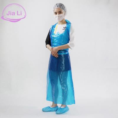 China Unisex Disposable Color Polyethylene Aprons For Adults Painting Cooking for sale