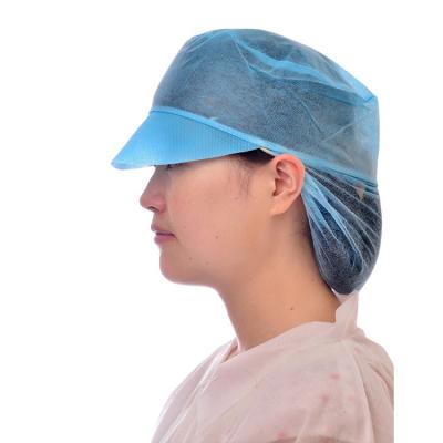 China Hot Selling Polypropylene Disposable Bouffant Cap Peaked Non Woven Bouffant Cap Hair Snood for sale