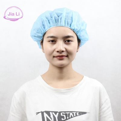 China Soft Non-Woven Disposable Salon Soft Non-woven Blue Disposable Head Dust Proof Dental Work Hat Foodstuffs Dust Proof Beauty Polypropylene Buffing Hat for sale