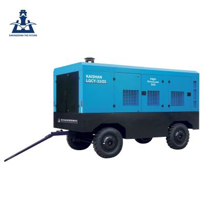 China LGCY-33-25 Lubricated Screw High Pressure Diesel Air Compressor for sale