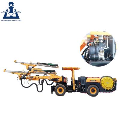 China Full hydraulic ore double arm hard rock blasting drilling rig for sale for sale