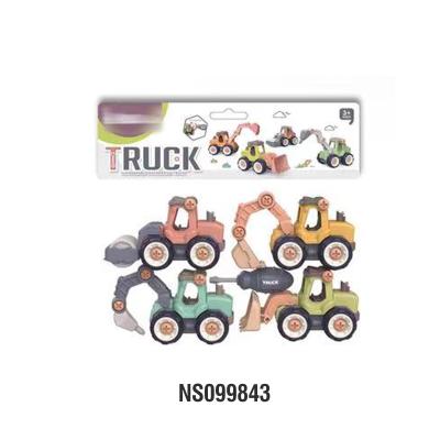 China 3+ Intelligent Assembly Car Toy DIY Engineering Assembling Vehicle Set Toy Truck For Sale for sale