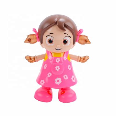 China Lightweight Cute Electronic Plastic Dancing Toy For Kids Carry-Over Girl Dancing Educational Music Toy Kids Toy for sale