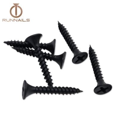 China Healthcare C1022 Hardened Drywall Screws Black Phosphated Phillips Drive for sale