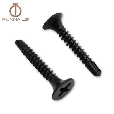 China Steel Bugle Head Self Drilling Screws Phillips Drive Black Phosphated for sale