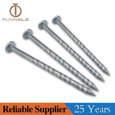 China steel twisted nail/rolling nail pallet nail/screw nail for sale