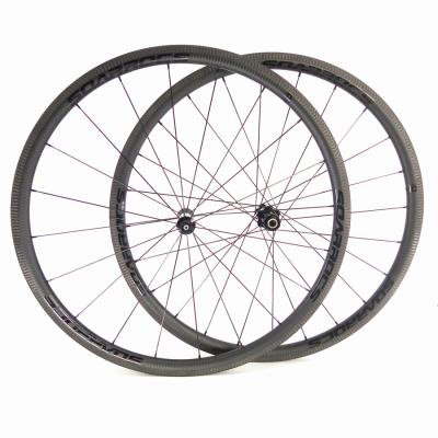 China Road Bikes Sapim DT 350 Hub DT 350 Factory 30mm High Rim Brake 26mm Tubular Carbon Bike Wheels Tubeless Wide Spokes Ready Anvil for sale