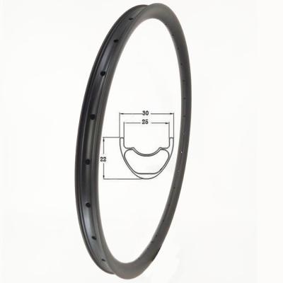 China Mountain Bikes SoarRocs 30 27.5 Width Asymmetic Hookless XC Bicycle Rim 29 Inch Carbon Fiber Rim 25mm Width mtb Inner Rim 29 for sale