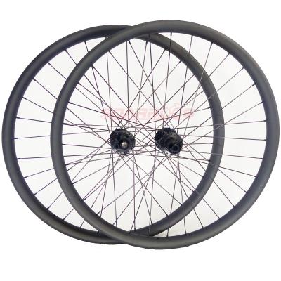 China Mountain Bikes 650B Carbon Mountain Bike Wheels T800 35mm Width Hookless Anvil For AM/DH MTB Bike Wheels for sale