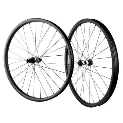 China Mountain Bikes SoarRocs 29er/27.5 Inch Carbon Wheel 25 Inch Depth 28 Width 6 Bolts DT 350 Asymmetric Hookless Hub With CN494 mtb wheelset for XC for sale