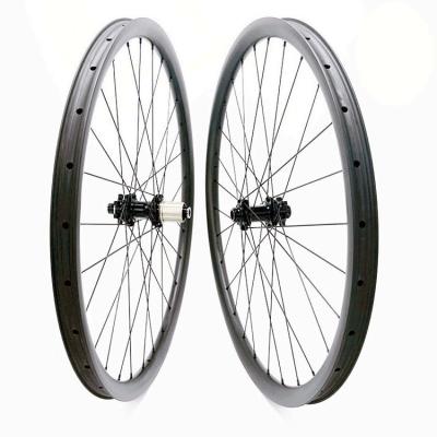 China Mountain Bikes SoarRocs 29 Width Bicycle Wheels Tubeless Thrue Inner Axle 20-33mm Powerway M45 Bycicle Wheels Straight Pull 28h Carbon Wheels for sale