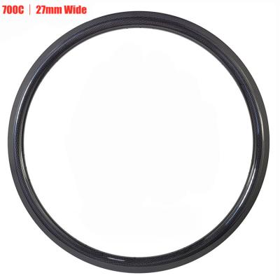 China Road Bikes Super Light Tubular/Tubeless Rims Only 330g 700C 27mm Width SoarRocs Carbon Rim 30/40mm Depth Carbon Road Bicycle Rim for sale