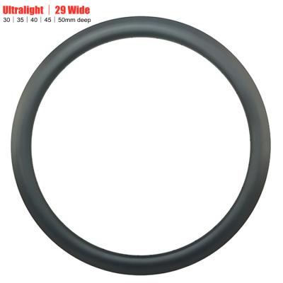 China Ultralight Depth 29mm Width 30/35/40/45/50mm Ultralight Depth 29mm Width SoarRocs 700C Carbon Disc Brake Bicicletas Tubeless Rims for sale