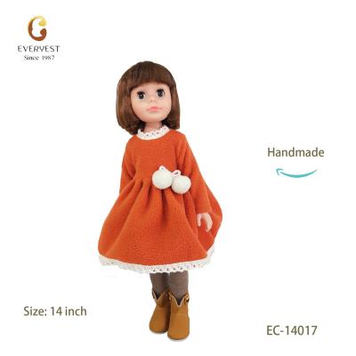 China Educational Toy Customized New Face 14 Inch Vinyl Dolls Like Kids for sale