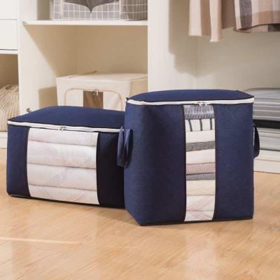 China Smart-Furn Foldable Household Clothing Storage Bag Quilt Non-woven Bedroom Clothes Large Capacity Storage and Finishing for sale