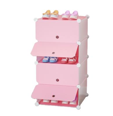 China Modular Plastic Baby Home Furniture Boy Girl Kids Baby Home Furniture Smart-Furn Child Storage Box (Size) Multi Color Adjustable Shoe Rack Holder Cabinet for sale