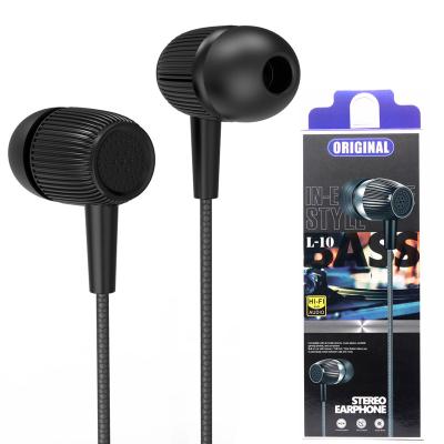 China In-Ear Earplugs With Microphone And Earphones 3.5mm Cable Earphones Low Noise Ergonomic Low Single Ear Headsets for sale