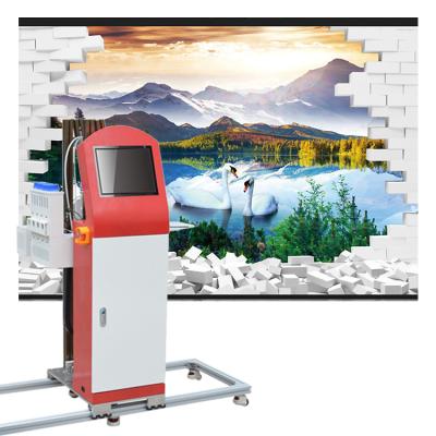 China Wall Printing Inkjet 3D Wall Printer 3D Wall Painting Machine Price Vertical Wall Printing Machine for sale