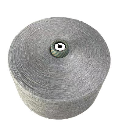 China Abrasion-resistant Polyester TR 65/35 Viscous Vortex Spinning Gray Mixed Blend Yarn For Knitting for sale