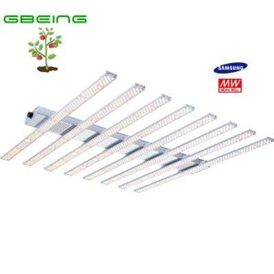 China 5 level knob dimming dropshipping best quality 730nm far red led grow lights samsung lm301 2.5 umol/J full spectrum 600w led grow light bar for sale