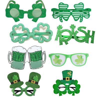 China Plastic Shamrock Shamrock Clover Glass Headwear Party Beer Party Decorations St Patricks Day Decorations St Patricks Day Glasses Funny Hat Green for sale