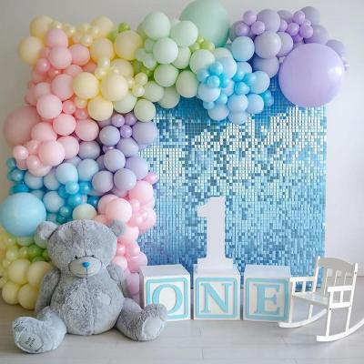 China Party Decoration 221pcs Party Decoration Balloon Arch Set Birthday Rainbow Theme Decoration Latex Balloon Chain Set for sale