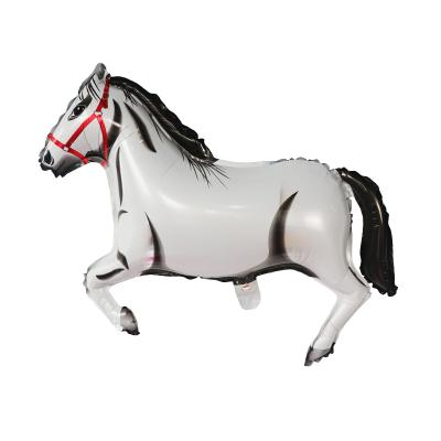 China Big Self-Sealing Horse Balloons Birthday Party Supplies Mylar Horse Balloon Kids Classic Toys Animal Foil Helium Balloon Wholesale for sale