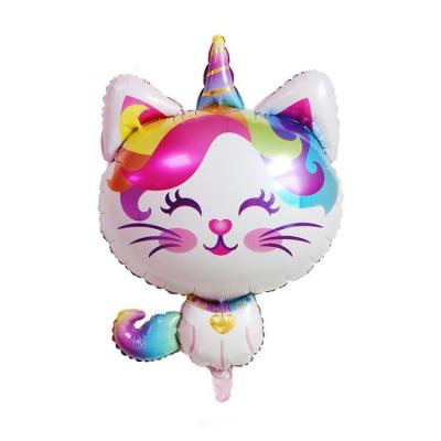 China Other Cheap Rainbow Cartoon Unicorn Cat Shape Balloons Faith Globos Animal For Party Decoration Kids Play for sale