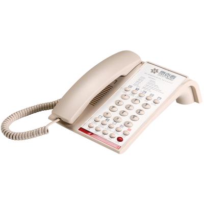 China Hotel Desk Phone Telephone Attached Landline Analog Telephone With Caller ID For 3 Star Hotel for sale