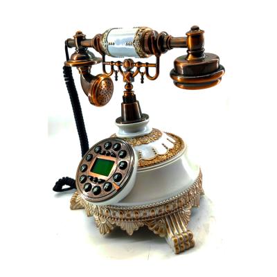 China Home office decoration direct sales wholesale telephone antique telephone with rotary dial key number for sale