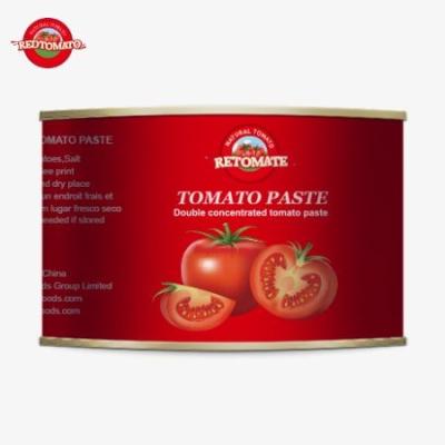 China Premium 2200g ingeblikt tomatenproduct gecertificeerd als halal voor Afrikaanse moslimkeuken Geconcentreerde tomatenpasta Te koop