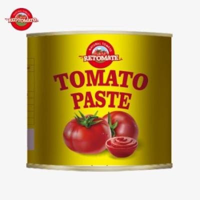 China 4500g de pasta de tomate enlatada cumple con las normas ISO HACCP y BRC, así como con las normas de producción de la FDA en venta