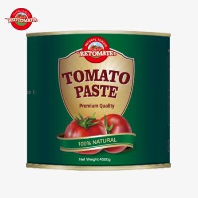 Chine 4500g de pâte de tomate en conserve est conforme aux normes ISO HACCP et BRC en plus de répondre à la norme de production de la FDA à vendre