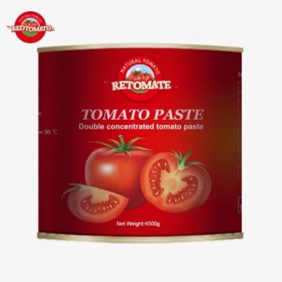 China Pasta de tomate de calidad superior para 2024 en bolsas de 4500 g cada una con una concentración de 28-30 Brix en venta