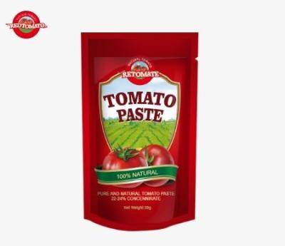 China The 50g Stand-Up Sachet Tomato Paste Meets ISO, HACCP And BRC Standards For Factory Pricing for sale