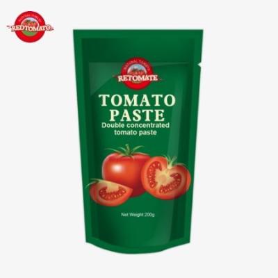 Chine Le sachet de pâte de tomate de 200 g répond aux normes ISO HACCP et BRC garantissant le respect des prix d'usine à vendre