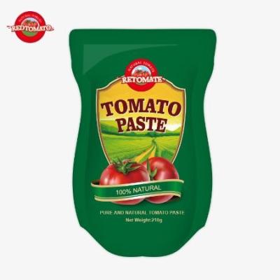 China Die 210g Stand-Up-Tomatensäcke Paste entspricht ISO HACCP BRC und FDA Produktionsstandards zu verkaufen