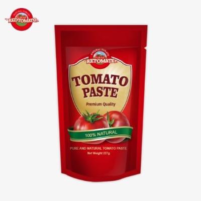 China Pasta de tomate ISO 227g Concentración doble de pasta de tomate con una pureza que oscila entre el 30% y el 100% en venta