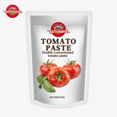 China 400 g Stand-up-Tomatensäcke Paste praktisch geschmackvoll mit einer Reinheit von 30% bis 100% zu verkaufen