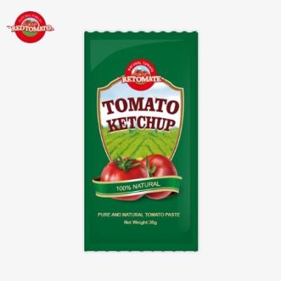 China OEM Tomatenketchup in kleinen Beuteln 30g Süß und Sauer Geschmack Naturgeschmack zu verkaufen