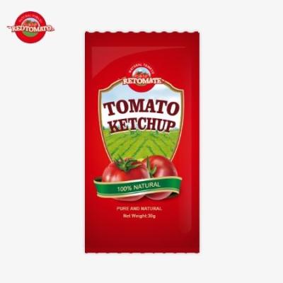 China OEM Petit saco de tomate ketchup 30g con sabor natural puro, conforme a las normas ISO HACCP BRC y FDA en venta