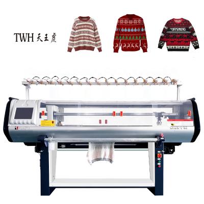 China Support customization Automatic 10g double system sweater computerized knitting machine for sale