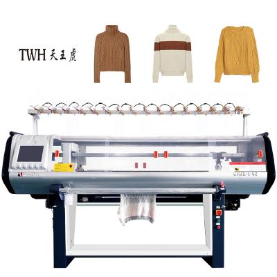 Chine computer fully jacquard industrial double system 80inch 10G flat bed knitting machine à vendre