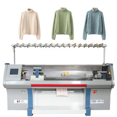 China Fully Flat Knitting Machine Jacquard Sweater Double System 100 Inch 10G Sale for sale