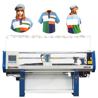 Chine Custom Yarn Automatic Knitting Machine Crochet Jersey Making Terry Fabric Double System à vendre