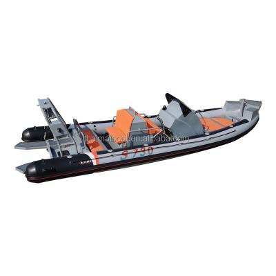 China Small RIB 23feet small fishing boat aluminum boat rescue dregging dregging boat for sale