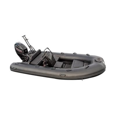 China 12.8Feet Aluminum Rigid Hull Inflatable Aluminum Boat Fishing Boat for sale